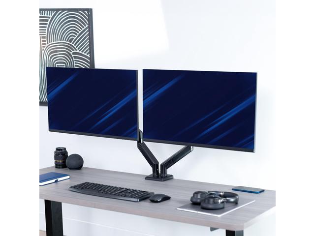 VIVO Black Dual 13' to 30' Computer Monitor Counterbalance Desk Mount Stand