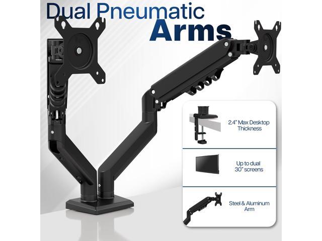 VIVO Black Dual 13' to 30' Computer Monitor Counterbalance Desk Mount Stand