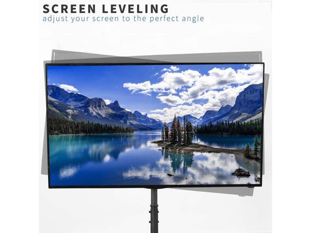 VIVO TV Display 13' to 50' Height Adjustable Floor Stand with Storage Shelf