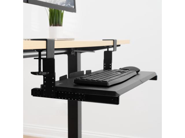 VIVO Black Height Adjustment Kit for MOUNT-KB05E Under Desk Keyboard Tray Series