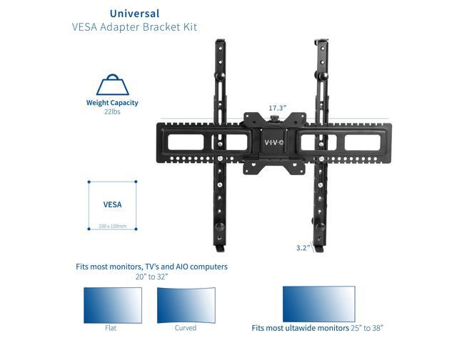 VIVO Universal Adapter VESA Kit for 20' to 32' Screens, Fits 100x100mm Mounts
