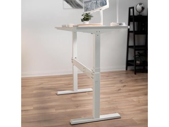 VIVO White Universal Steel Clamp-on Desk Stabilizer Bar Bracket Support System - image 6