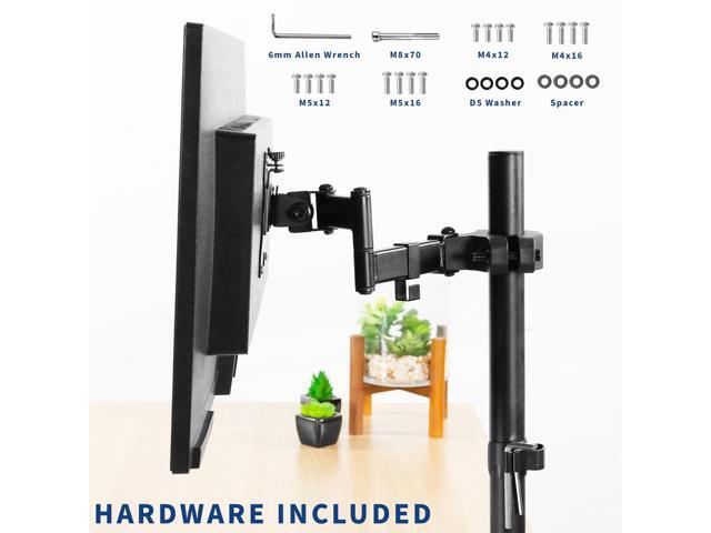 VIVO Steel Universal Pole Mount Monitor Arm VESA Plate Fits 17' to 32' Screens