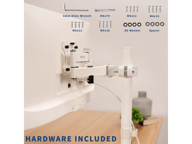VIVO Steel Universal Pole Mount Monitor Arm VESA Plate | Fits 17 to 32 Screens - image 4