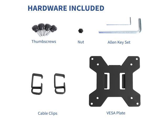 VIVO Black Fully Adjustable Single Monitor Arm for Desk Mount Stand