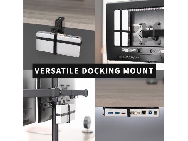 VIVO Universal Docking Station Mount, Behind Monitor, Under Desk, or C-clamp