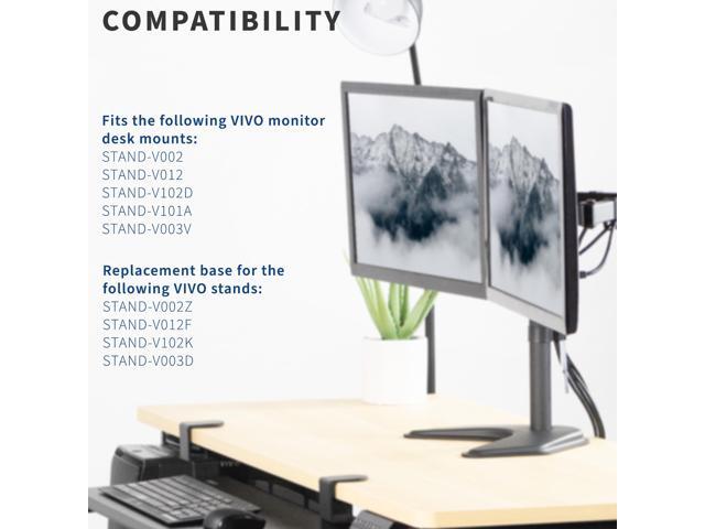 VIVO Freestanding Base for Monitor Desk Stand, 13' x 11' Platform with Padding