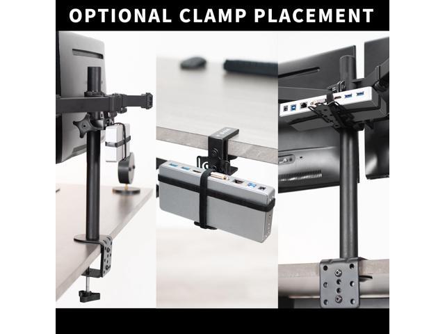 VIVO Universal Docking Station Mount, Behind Monitor, Under Desk, or C-clamp