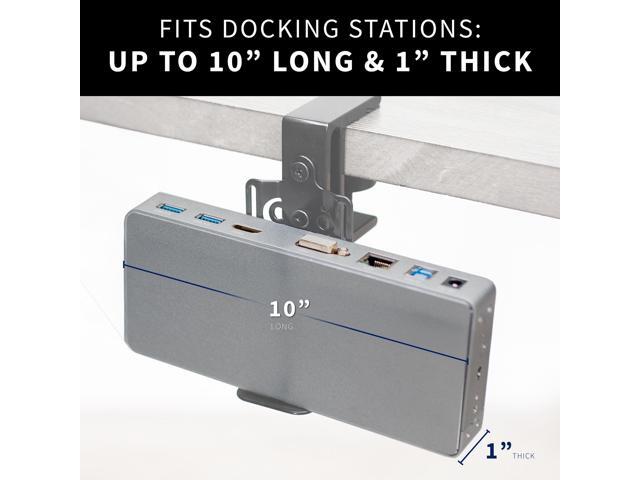 VIVO Universal Docking Station Mount, Behind Monitor, Under Desk, or C-clamp