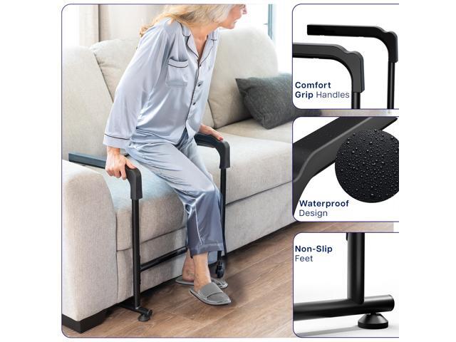 Life Finds Toilet Safety Rails for Seniors, Stand Assist Grab Bar with Padding