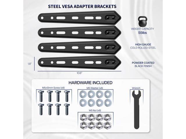 VIVO Steel Adapter VESA Bracket for up to 400x400mm, TV Screen Sizes 32' to 55'