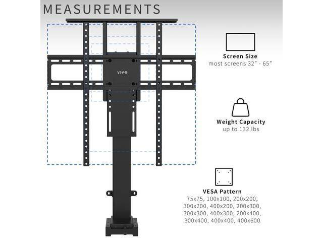 VIVO TV Motorized Vertical Stand Lift 32' to 65', Height Adjustable Mount