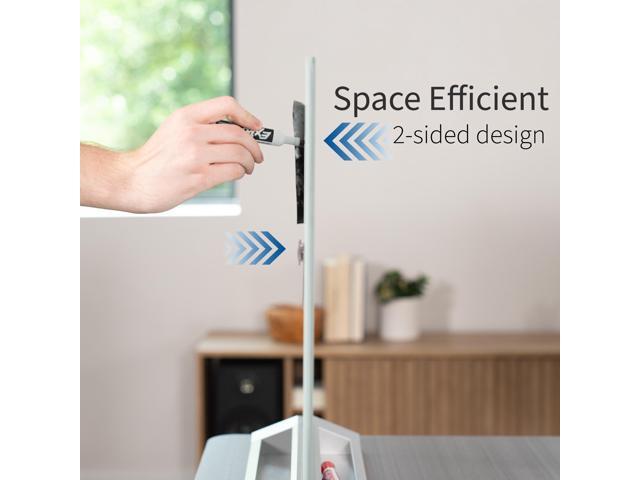 VIVO Glass Dry Erase Board Desktop Divider 23' x 19' Whiteboard Partition