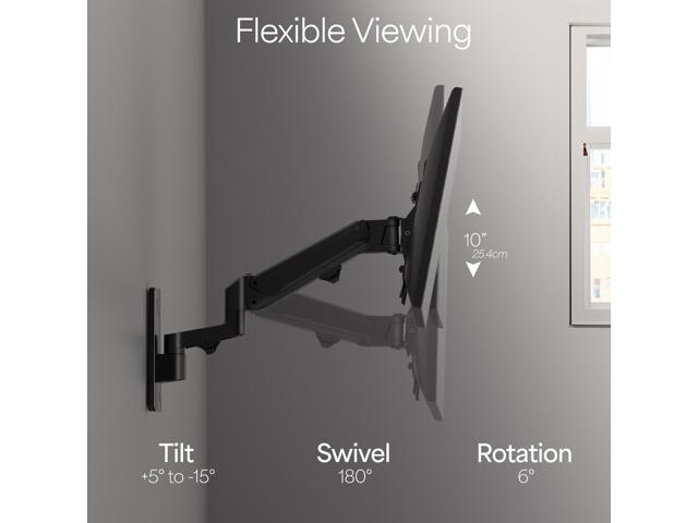 VIVO Premium Aluminum Single TV Wall Mount Adjustable Arm for Screens up to 43 - image 6