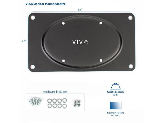 VIVO Steel VESA Monitor Mount Adapter Plate for Monitor Screens up to 43'