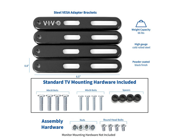 VIVO Steel Adapter VESA Bracket 400x400mm for TV Screen Sizes 32' to 55'
