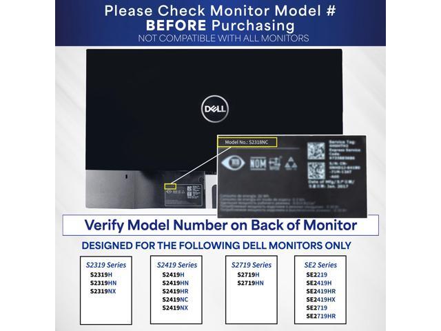 VIVO Quick Attach VESA Mount Adapter Bracket Attachment Kit for Dell Monitors