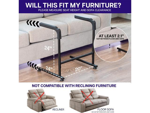 Life Finds Toilet Safety Rails for Seniors, Stand Assist Grab Bar with Padding