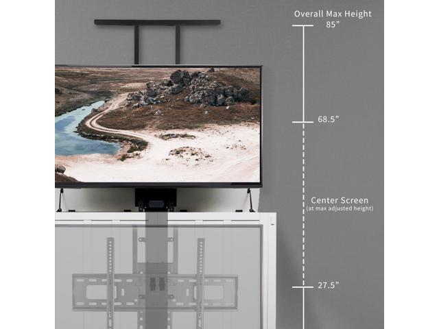 VIVO TV Motorized Vertical Stand Lift 37' to 77' Screen, Height Adjustable Mount