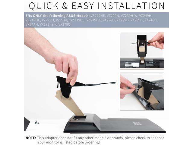 VIVO VESA Adapter Plate Bracket Designed for Compatible Asus VZ-Series Monitors