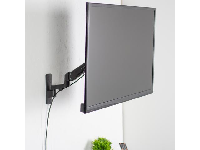 VIVO Black Premium Aluminum Single TV Wall Mount Arm for Screens up to 55'