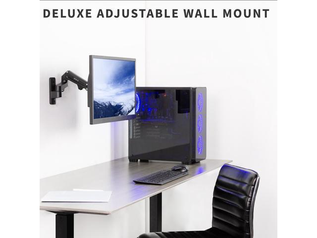VIVO Premium Aluminum Single LCD Monitor Wall Mount Arm for Screens up to 32'