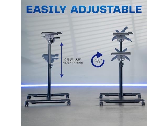VIVO Black Freestanding Keyboard Tray Cart