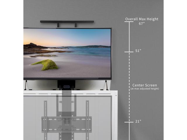 VIVO TV Motorized Vertical Stand Lift 32' to 55' Screen, Height Adjustable Mount