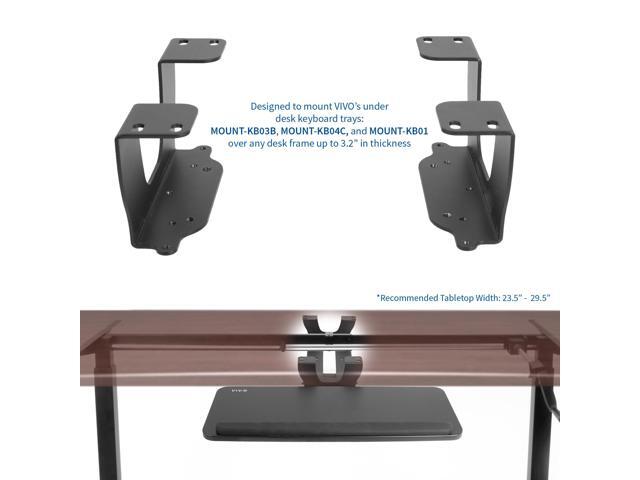 VIVO Height Track Spacer for Under Desk Keyboard Mouse Rolling Tray Mount