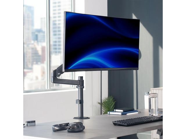 VIVO Articulating Single Pneumatic Spring Desk Mount Stand for Screens up to 40'
