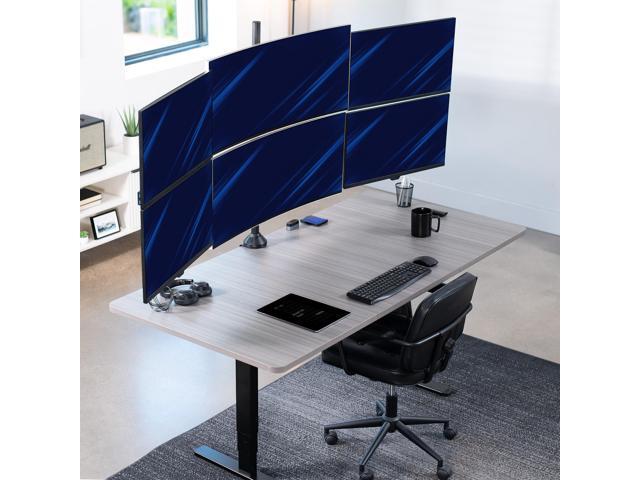 VIVO Telescoping Extra Tall Hex Ultrawide 27' to 38' Monitor Desk Mount