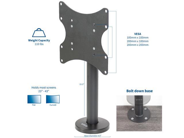 VIVO Swivel Bolt-Down Desktop TV VESA Mount for Screen Sizes 23 to 43 - image 2