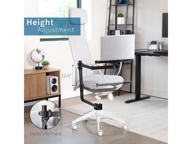 VIVO Office Chair Mounted 12 x 9 inch Full Motion Laptop Tray