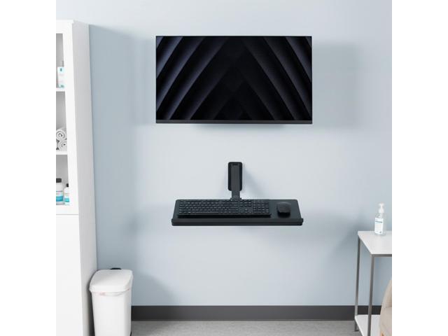 VIVO Pneumatic Heavy Duty Wall Mounted 24 inch Keyboard Tray