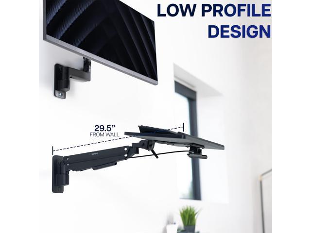 VIVO Pneumatic Heavy Duty Wall Mounted 24 inch Keyboard Tray