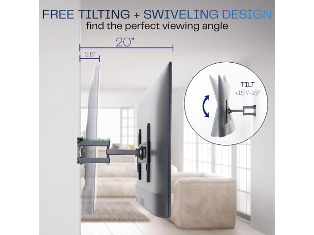 VIVO Outdoor Full Motion 37 to 80 TV Screen Wall Mount