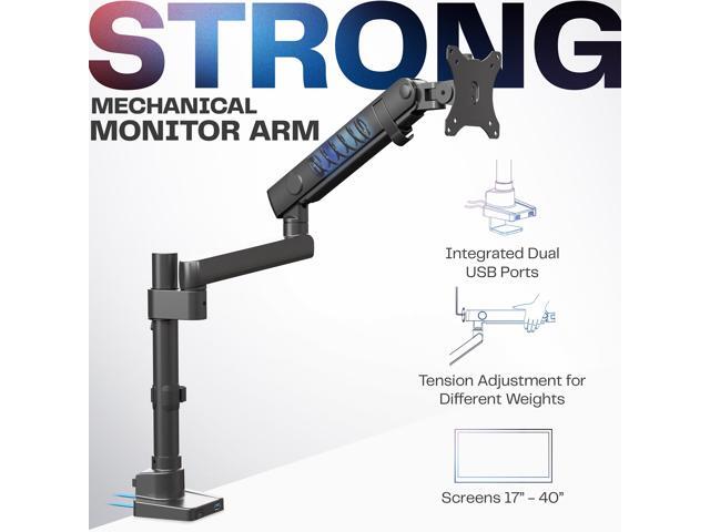 VIVO Premium Aluminum Single Monitor Arm Desk Mount Stand with USB Ports