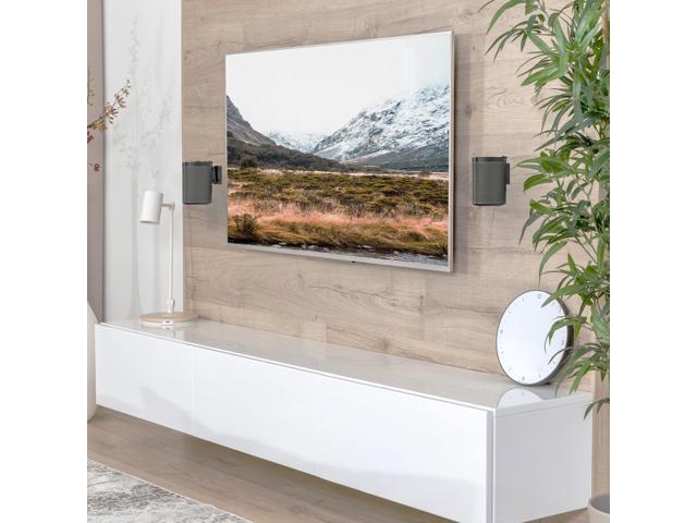 VIVO Black Dual Wall Speaker Mount Designed for SONOS PLAY 1 Brackets (2 Pack)