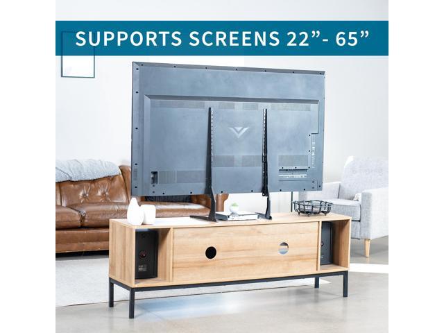 VIVO Universal LCD Flat Screen TV Table Top Stand Base fits 22' to 65' T. V.