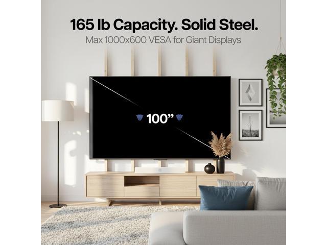 VIVO No Stud TV Wall Mount for Drywall, Fits 32 to 100 inch Screens