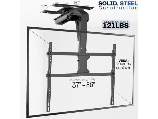 VIVO Electric Flip Down and Swivel Ceiling TV Mount for 37 to 86 inch Screens