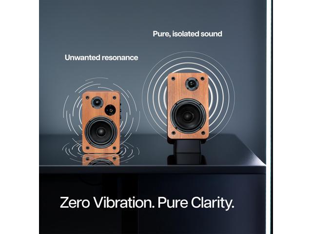 Small Angled Desktop Speaker Stands - 2 Pack