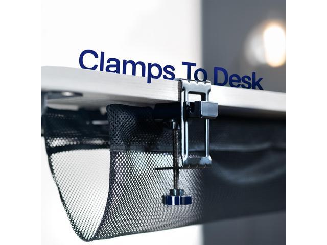 VIVO Clamp-on Under Desk Mesh Cable Management
