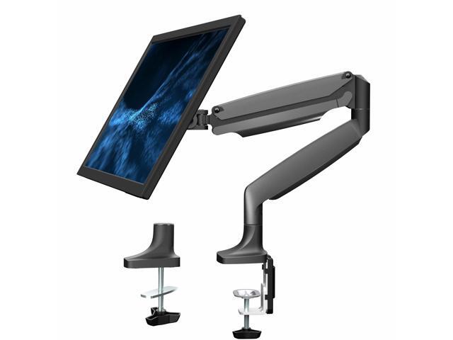 VIVO Black Aluminum Single Monitor Pneumatic Arm Desk Mount, Up to 32' Screens