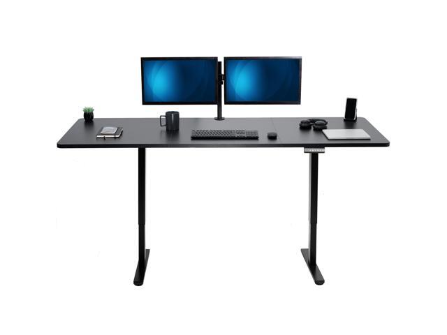VIVO Electric Dual Motor 83 x 30 Standing Desk, Black Top, Black Frame