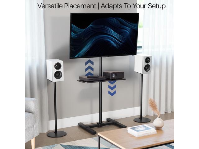 VIVO Clamp-on 24' x 8' Utility Shelf Pole Mount, Fits TV Carts, Stands, & More