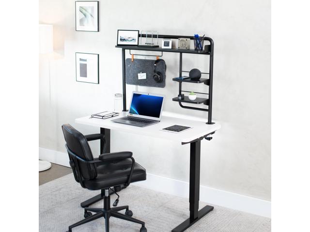 VIVO Clamp-on 38' Desktop Shelving System with Magnetic Memo Board