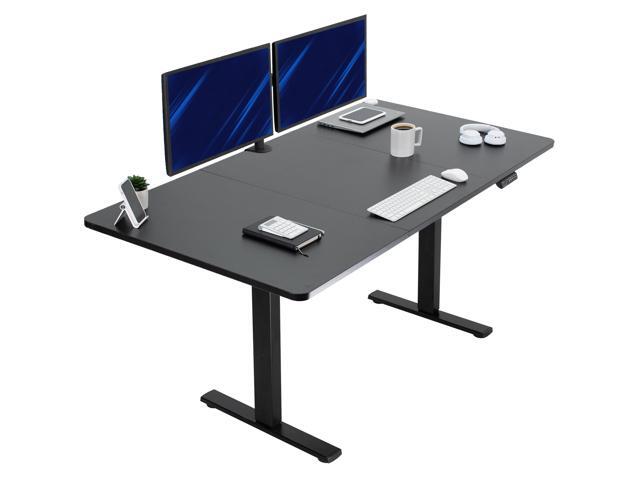 VIVO Electric 71 x 36 Stand Up Desk, Black Table Top, Black Frame