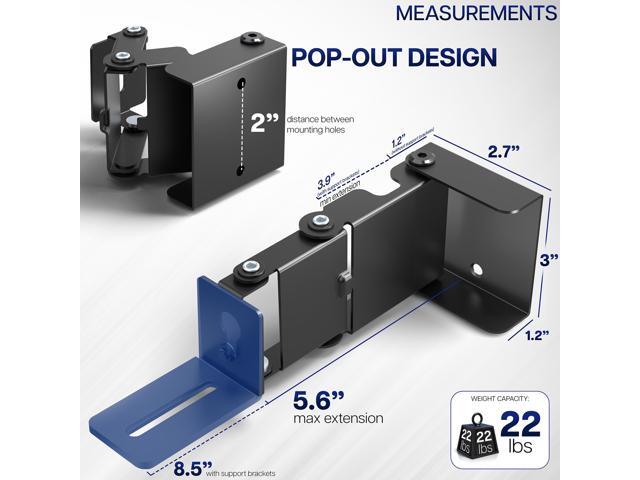 VIVO Steel Universal Extendable Soundbar Speaker Wall Mount, 2 Brackets