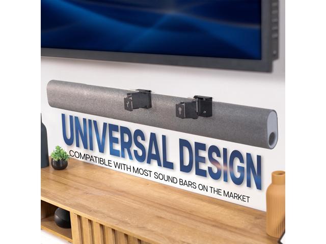VIVO Steel Universal Extendable Soundbar Speaker Wall Mount, 2 Brackets